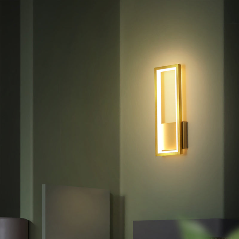 Minimalisme Rechthoekige Wandlamp Verlichting Metaal Entree LED Wandmontage Lichtarmatuur