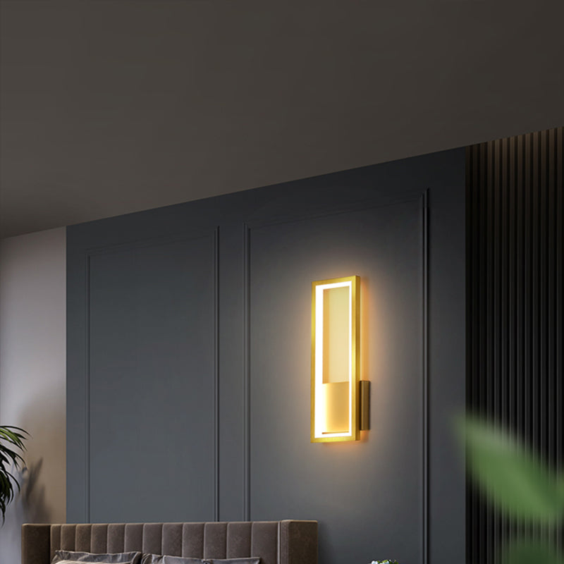 Minimalisme Rechthoekige Wandlamp Verlichting Metaal Entree LED Wandmontage Lichtarmatuur