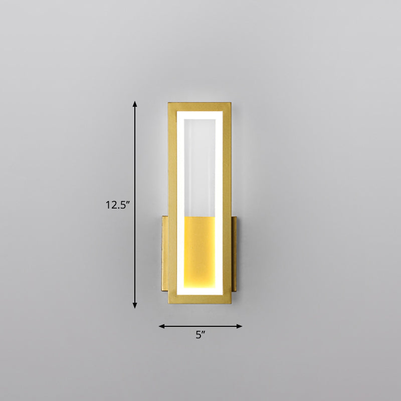 Minimalisme Rechthoekige Wandlamp Verlichting Metaal Entree LED Wandmontage Lichtarmatuur
