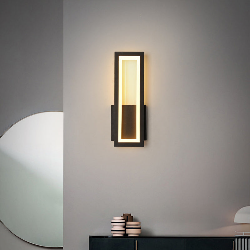 Minimalisme Rechthoekige Wandlamp Verlichting Metaal Entree LED Wandmontage Lichtarmatuur