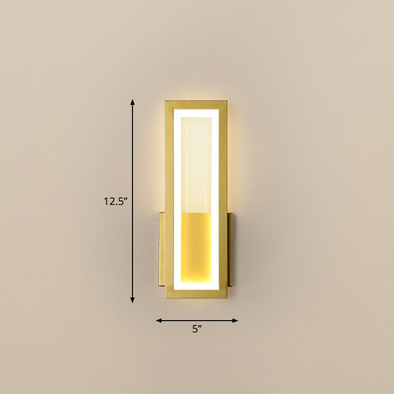 Minimalisme Rechthoekige Wandlamp Verlichting Metaal Entree LED Wandmontage Lichtarmatuur