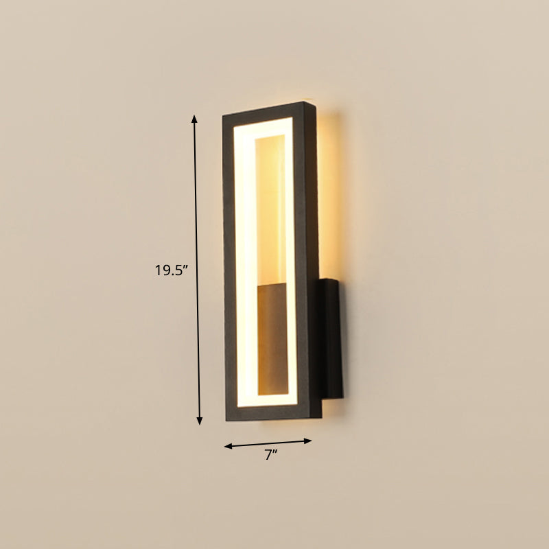 Minimalisme Rechthoekige Wandlamp Verlichting Metaal Entree LED Wandmontage Lichtarmatuur