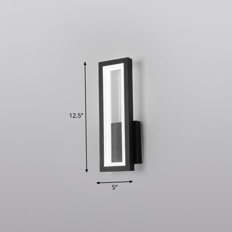 Minimalisme Rechthoekige Wandlamp Verlichting Metaal Entree LED Wandmontage Lichtarmatuur