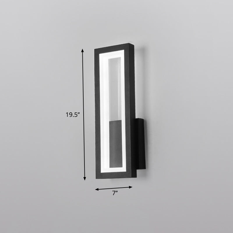 Minimalisme Rechthoekige Wandlamp Verlichting Metaal Entree LED Wandmontage Lichtarmatuur