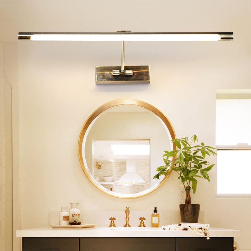 Tube LED Foto Licht Minimalistische Metalen Badkamer Vanity Wandlamp met Swingarm