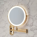 Troscana | Gouden Oplaadbare LED Make-up Vergrotende Spiegel