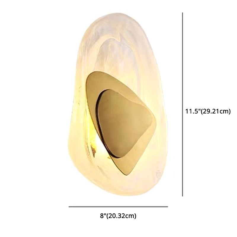 Moderne Nordic Wandlamp 1 Licht Glazen Muurbevestiging Verlichting Luxe Wandlamp voor Slaapkamer