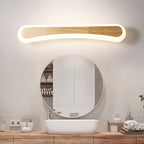 Moderne Badkamer Wandverlichting Houten LED Vanity Verlichtingsarmaturen in Acrylaat Schatten