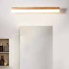 Moderne Badkamer Wandverlichting Houten LED Vanity Verlichtingsarmaturen in Acrylaat Schatten