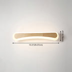 Moderne Badkamer Wandverlichting Houten LED Vanity Verlichtingsarmaturen in Acrylaat Schatten