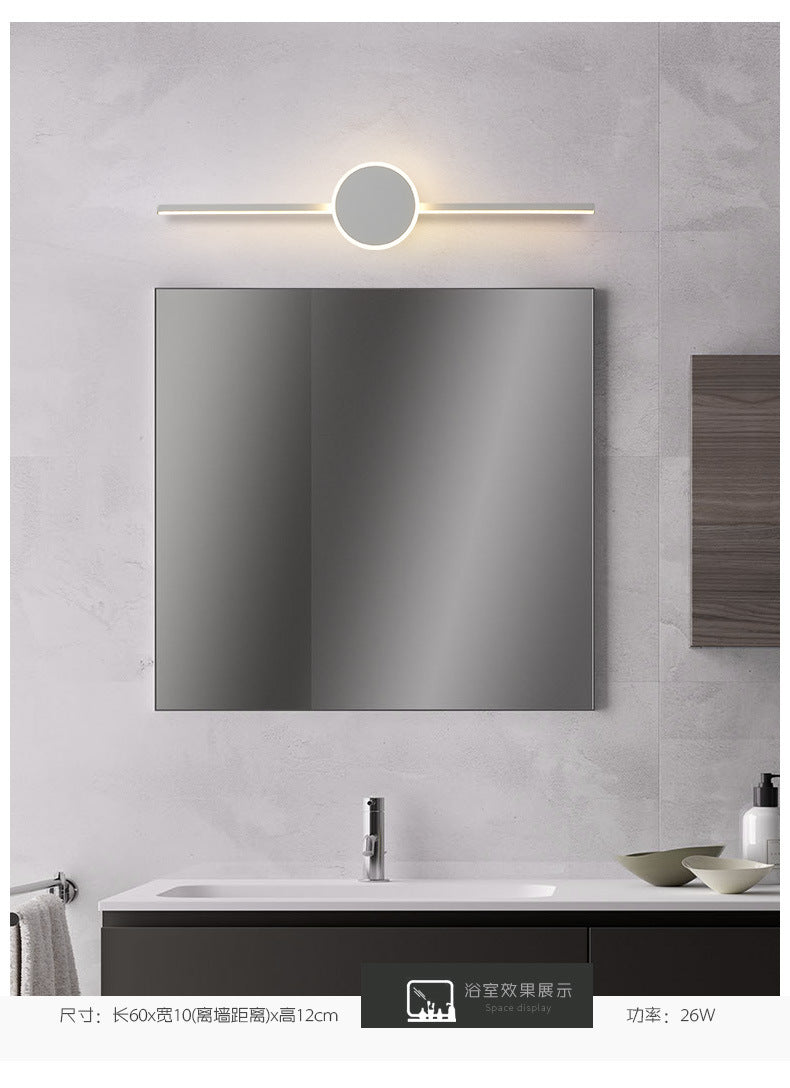 Lineaire Wandlamp Vanity Moderne Minimalistische Stijl Metalen Enkele Vanity Lamp