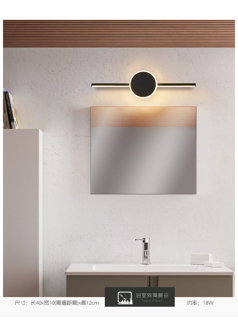 Lineaire Wandlamp Vanity Moderne Minimalistische Stijl Metalen Enkele Vanity Lamp