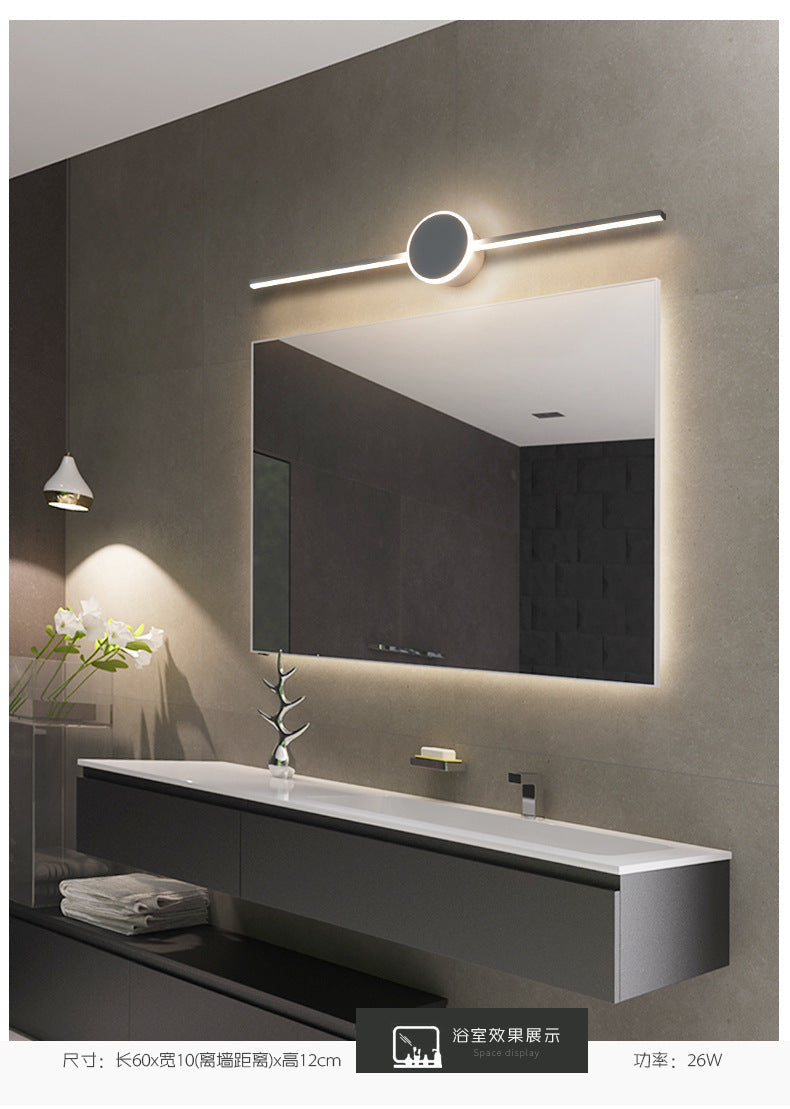 Lineaire Wandlamp Vanity Moderne Minimalistische Stijl Metalen Enkele Vanity Lamp