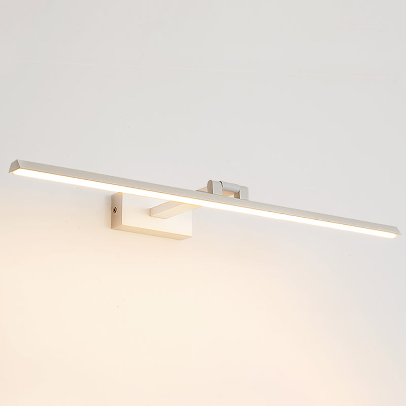Lineaire LED Vanity Verlichtingsarmaturen Moderne Minimalistische Stijl Metalen Enkele Vanity Verlichting