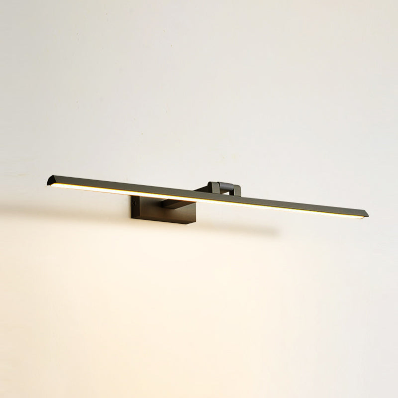 Lineaire LED Vanity Verlichtingsarmaturen Moderne Minimalistische Stijl Metalen Enkele Vanity Verlichting