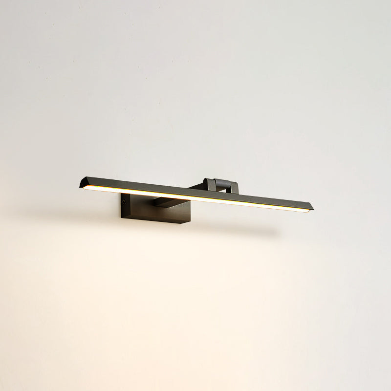 Lineaire LED Vanity Verlichtingsarmaturen Moderne Minimalistische Stijl Metalen Enkele Vanity Verlichting