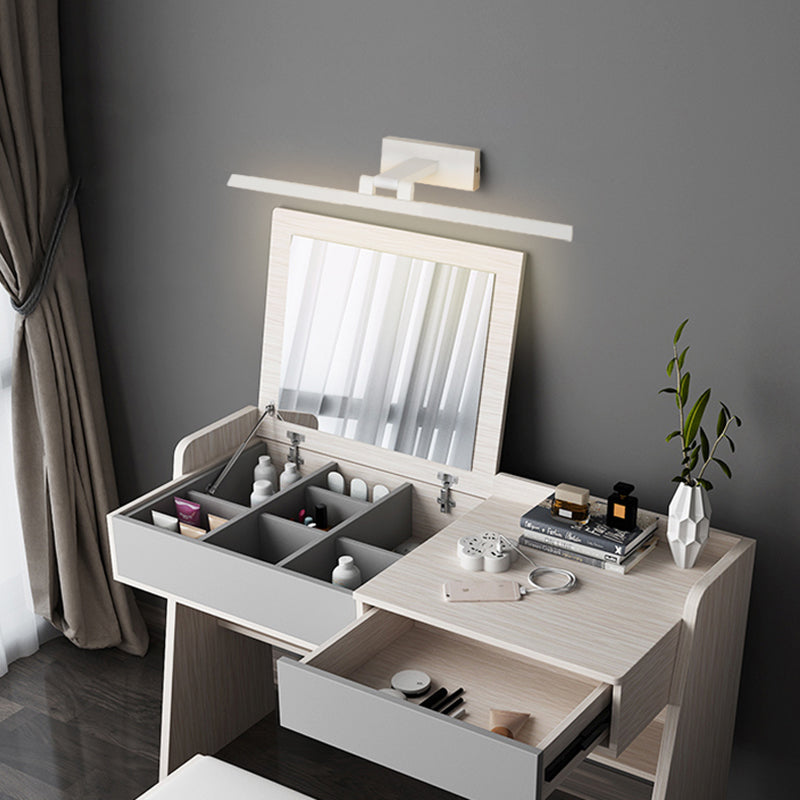 Lineaire LED Vanity Verlichtingsarmaturen Moderne Minimalistische Stijl Metalen Enkele Vanity Verlichting