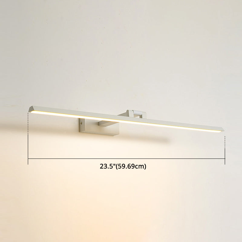 Lineaire LED Vanity Verlichtingsarmaturen Moderne Minimalistische Stijl Metalen Enkele Vanity Verlichting