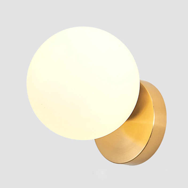 Moderne Simpliciteit Wandlamp 1 Licht Metaal Wandlamp met Glazen Bal Schaduw