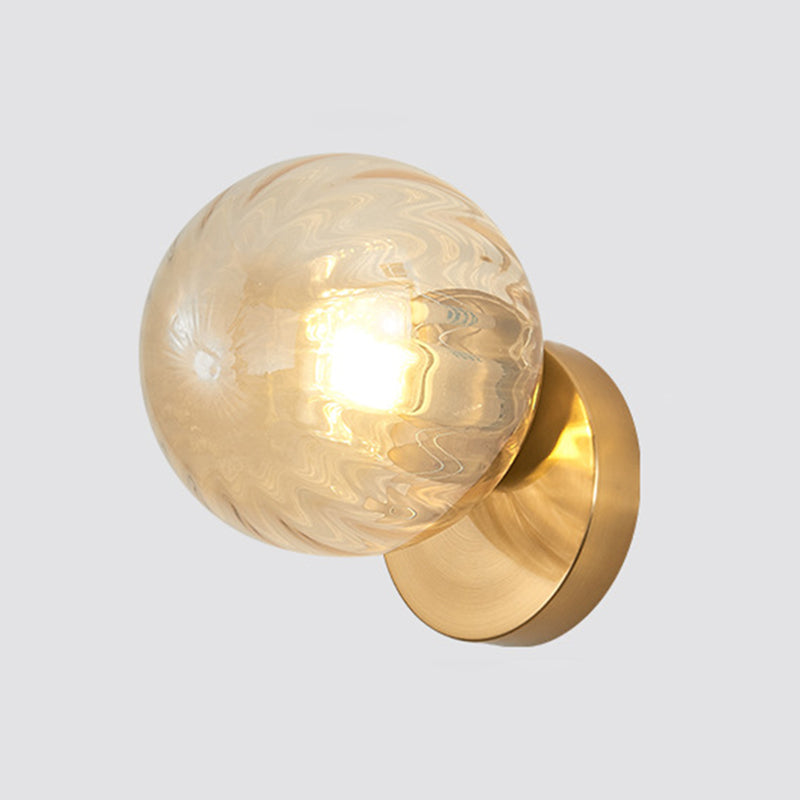 Moderne Simpliciteit Wandlamp 1 Licht Metaal Wandlamp met Glazen Bal Schaduw