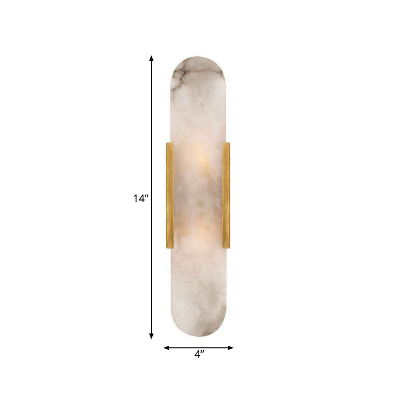 2 Lichten Bar Flush Mount Koloniaal Goud/Zwart Marmeren Wandlamp Verlichting voor Eetkamer