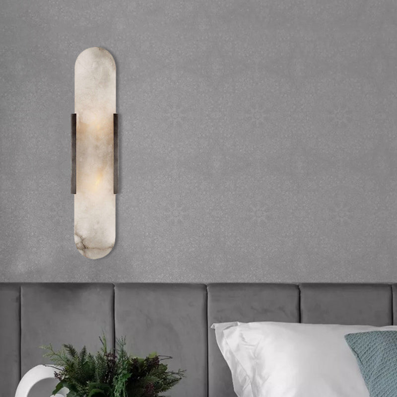 2 Lichten Bar Flush Mount Koloniaal Goud/Zwart Marmeren Wandlamp Verlichting voor Eetkamer