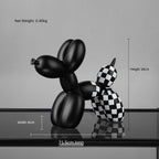 Zwart witte ballonnenhond