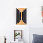 Koloniaal Stijl Rollende Oppervlak Wandlamp 2 Verlichting Metalen Wandgemonteerde Lamp in Zwart