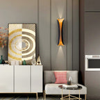Moderne Curl Wandlamp 13"/21"/30" Hoogte 2 Lichten Metalen Binnen Wandverlichting in Zwart