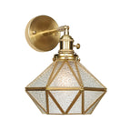 Geometrisch/Aarde/Pentagram Wandlamp Moderne Prismatic Glas 1 Lamp Messing Wandmontage Verlichtingsarmatuur