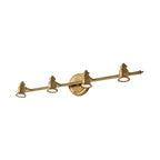 Lineaire Badkamerspiegel Verlichting Traditioneel Metaal 2/3/4-Lamp Messing Wandlamp Verlichting | Troscana