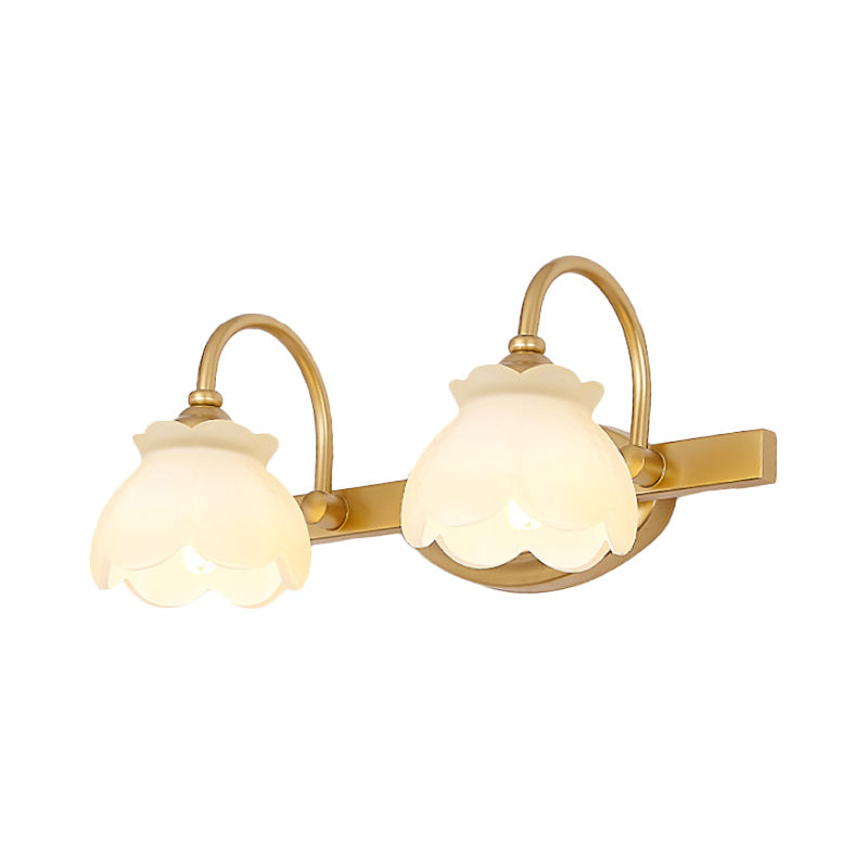 Blossom Badkamerspiegel Verlichting Traditionele Metaal LED 2/3/4 Koppen Messing Wandlamp
