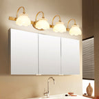 Blossom Badkamerspiegelverlichting Traditioneel Metaal LED 2/3/4 Koppen Messing Muur Lamp | Troscana