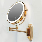 Troscana | Gouden Oplaadbare LED Make-up Vergrotende Spiegel