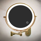 Gouden Oplaadbare LED Make-up Vergrotende Spiegel