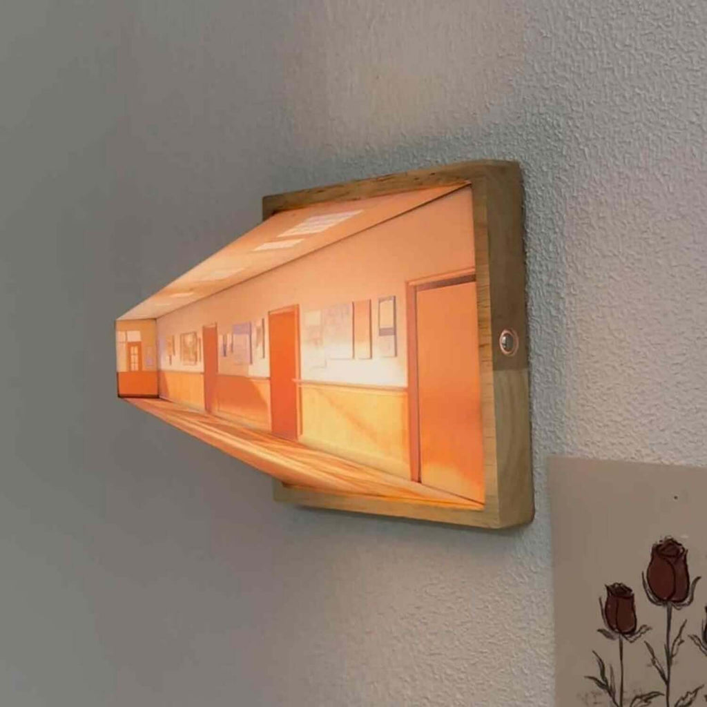 3D Illusie Nachtlamp Galerie Bedside Foto Stijl Creatief Modern Simuleer Zonlicht Tekening Nachtlamp Cadeau