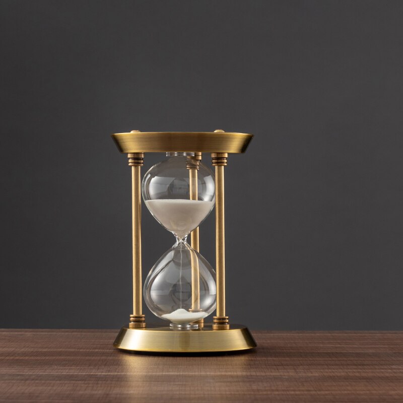 3/5/10 Minuten Retro Metalen Ambacht Zandloper Pendulum Thuis Kantoor Bureau Arrangement Ornament Zand Timer Zand Glas Decoratie