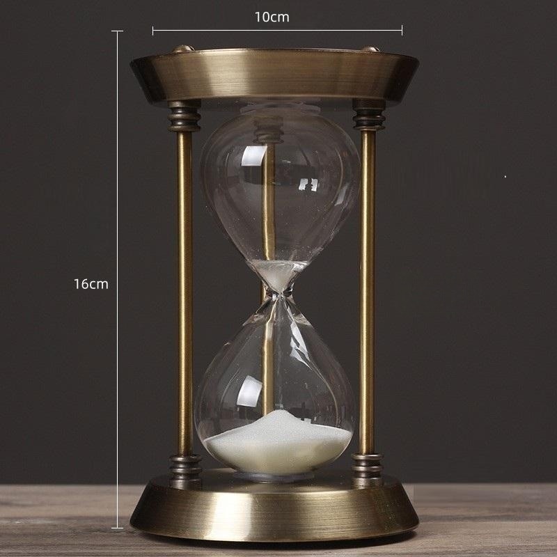 3/5/10 Minuten Retro Metalen Ambacht Zandloper Pendulum Thuis Kantoor Bureau Arrangement Ornament Zand Timer Zand Glas Decoratie