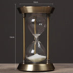3/5/10 Minuten Retro Metalen Ambacht Zandloper Pendulum Thuis Kantoor Bureau Arrangement Ornament Zand Timer Zand Glas Decoratie