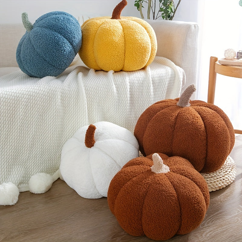 Decorative Cushion Warm Pumpkin Made of Soft Plush