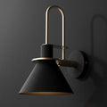 1 Lichte Bedside Wandgemonteerde Licht Eenvoudige Zwarte/Witte/Groene Wandlamp met Conische Metalen Schaduw