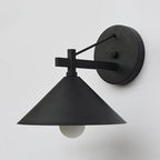 Metaal Kegel Wandverlichting Vintage 1 Licht Buiten Wandlamp Verlichting Armatuur in Zwart/Antiek Messing/Verouderd Zilver