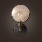 Bewapende Wandlamp Traditioneel Metaal 29,2 cm / 61 cm Breed 1 Kop Zwart Wandlamp Fixture met Ronde Frosted Glas Deco