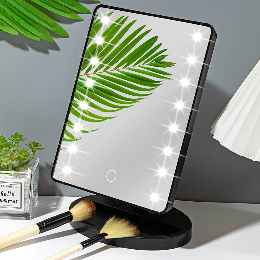 GlowMirror - Draagbare Make-up Spiegel met LED Verlichting