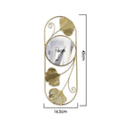 Troscana | Elegante Metalen Ginkgo Blad Wand Spiegel