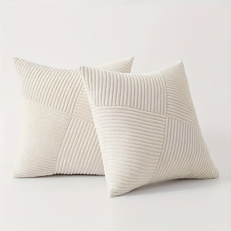 Kussensloop Set | Boho Stijl | Zachte Koord | 2 stuks, 45×45 cm, 50x50cm