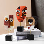 Abstract Pop Art Gezicht Thuis Sculptuur