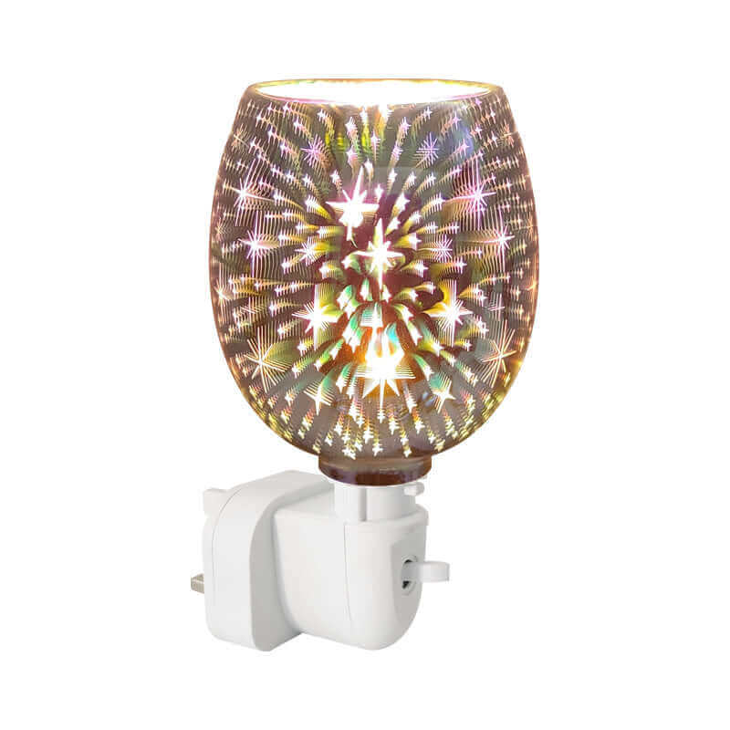 3D Glazen Aromatherapie Wax Smeltlamp Kleine Nachtlamp