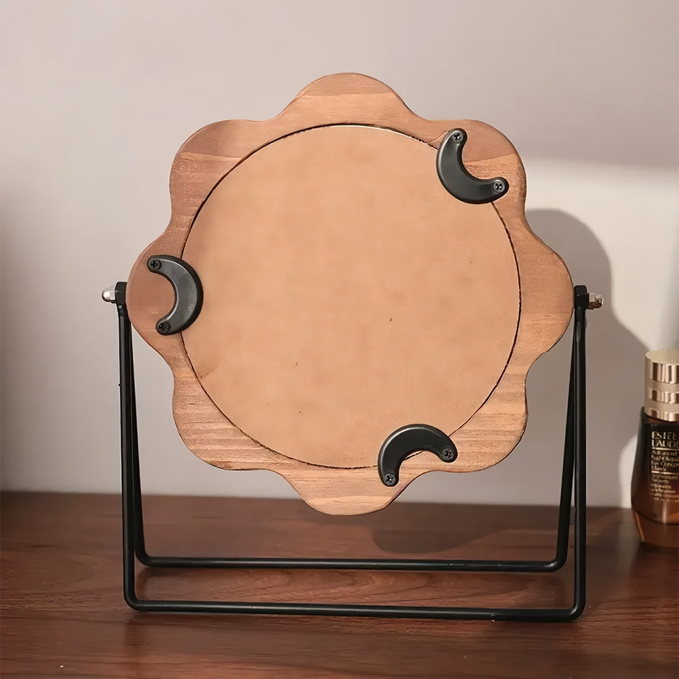 Elegante Draaibare Desktop Make-up Spiegel – Neoclassic Design
