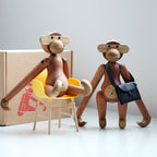 Cheeky Monkey Massief Houten Ornament